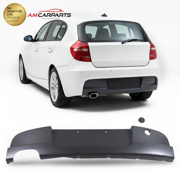 Upgrade Sport Design Heck Diffusor passend für BMW 1er E81 / E87 04-11 Matt schwarz