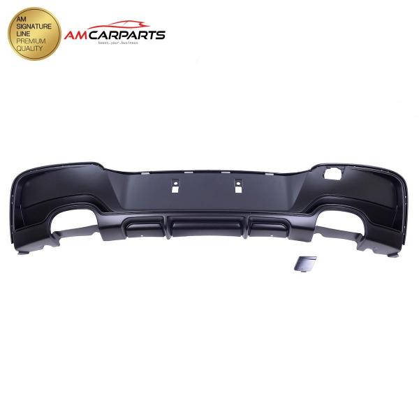 Upgrade Sport Design Heck Diffusor passend für BMW 1er F20 / F21 Vor-Facelift 11-15 Matt schwarz