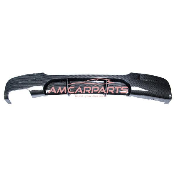 Upgrade Sport Design Heck Diffusor passend für BMW 3er E90 / E91 Limousine / Touring 04-11 Carbon-Optik