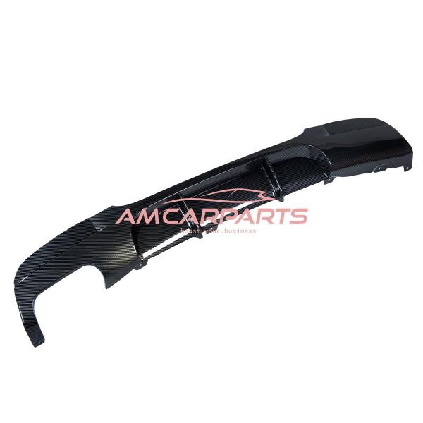 Upgrade Sport Design Heck Diffusor passend für BMW 3er E90 / E91 Limousine / Touring 04-11 Carbon-Optik