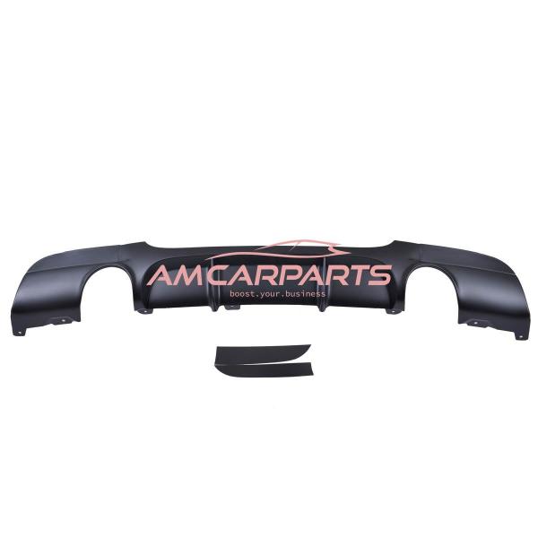 Upgrade Sport Design Heck Diffusor passend für BMW 3er E90 / E91 Limousine / Touring 05-11 Matt schwarz