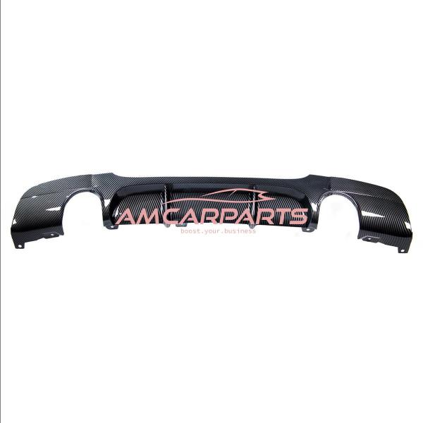 Upgrade Sport Design Heck Diffusor passend für BMW 3er E90 / E91 Limousine / Touring 04-11 Carbon-Optik