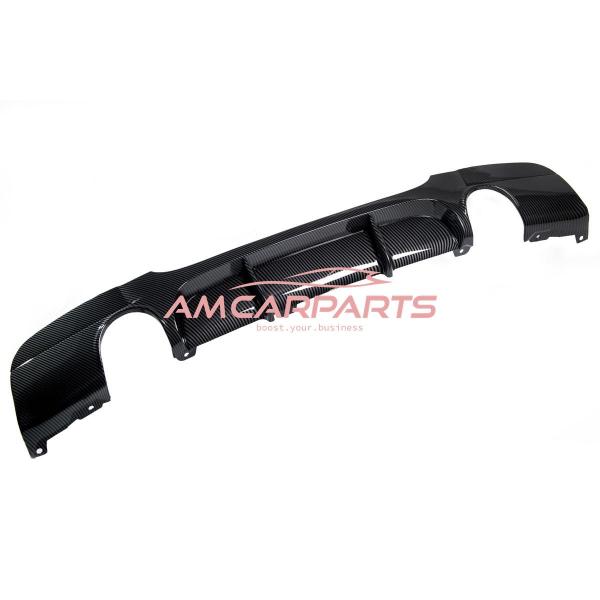Upgrade Sport Design Heck Diffusor passend für BMW 3er E90 / E91 Limousine / Touring 04-11 Carbon-Optik