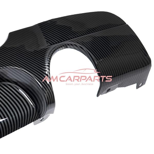 Upgrade Sport Design Heck Diffusor passend für BMW 3er E90 / E91 Limousine / Touring 04-11 Carbon-Optik