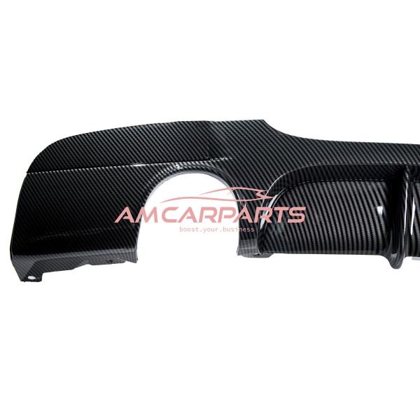 Upgrade Sport Design Heck Diffusor passend für BMW 3er E90 / E91 Limousine / Touring 04-11 Carbon-Optik