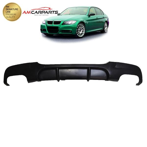 Upgrade Sport Design Heck Diffusor passend für BMW 3er E90 / E91 Limousine / Touring 05-11 Matt schwarz