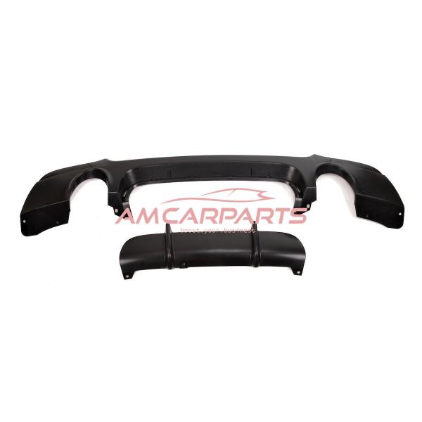 Upgrade Sport Design Heck Diffusor passend für BMW 3er E92 / E93 Coupe / Cabrio 06-13 Matt schwarz