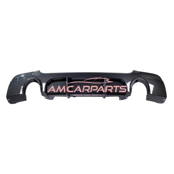 Upgrade Sport Design Heck Diffusor passend für BMW 3er E92 / E93 Coupe / Cabrio 06-13 Carbon-Optik