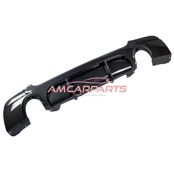 Upgrade Sport Design Heck Diffusor passend für BMW 3er E92 / E93 Coupe / Cabrio 06-13 Carbon-Optik