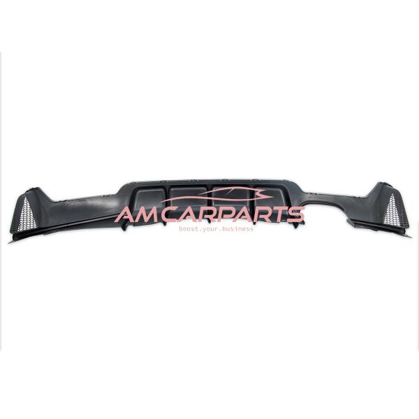 Upgrade Sport Design Heck Diffusor passend für BMW 4er F32 / F33 / F36 Coupe / Cabrio 13-20 Matt schwarz