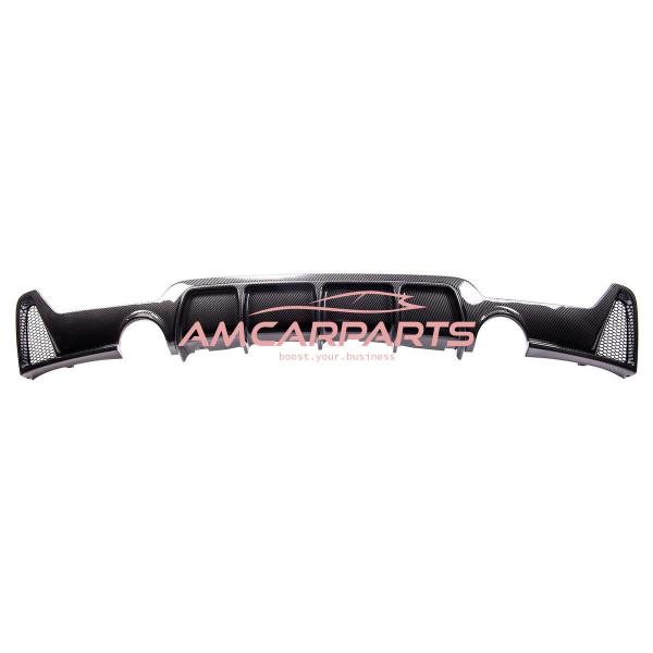 Upgrade Sport Design Heck Diffusor passend für BMW 4er F32 / F33 / F36 Coupe / Cabrio 13+ Carbon-Optik
