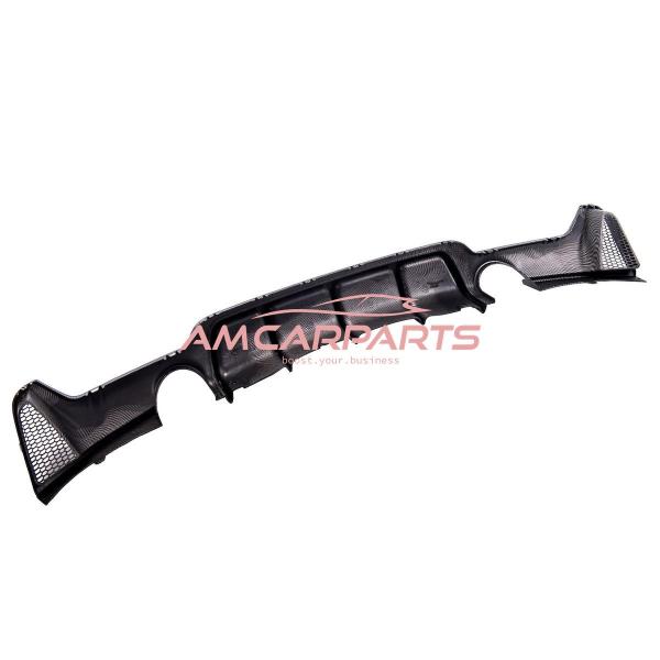 Upgrade Sport Design Heck Diffusor passend für BMW 4er F32 / F33 / F36 Coupe / Cabrio 13+ Carbon-Optik