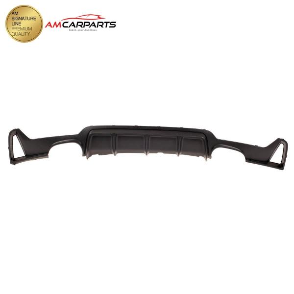 Upgrade Sport Design Heck Diffusor passend für BMW 4er F32 / F33 / F36 Coupe / Cabrio 13-20 Matt schwarz