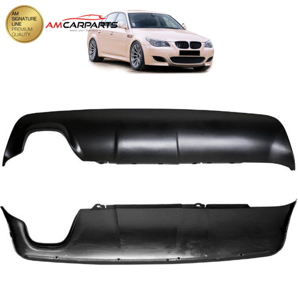 Upgrade Sport Design Heck Diffusor passend für BMW 5er E60 / E61 Limousine / Touring 03-10 Matt schwarz