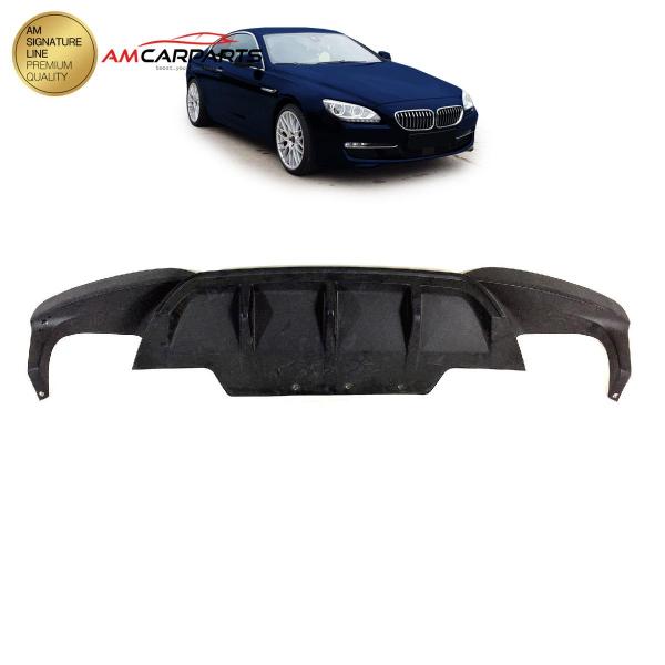 Upgrade Sport Design Heck Diffusor passend für BMW 6er F12 / F13 / F06 Cabrio / Coupe / Gran Coupe 11-17 Matt schwarz