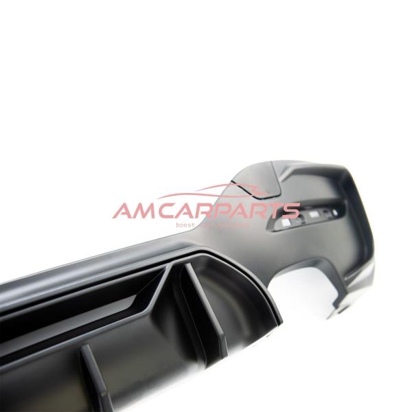 Upgrade Sport Design Heck Diffusor passend für BMW 1er F20 / F21 Facelift 15-19 Matt schwarz
