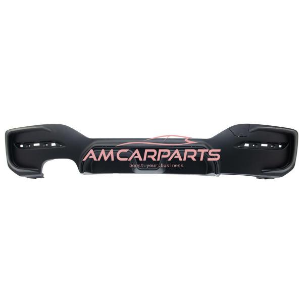 Upgrade Sport Design Heck Diffusor passend für BMW 1er F20 / F21 Facelift 15-19 Matt schwarz