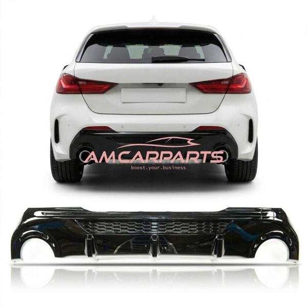 Upgrade Sport Design Heck Diffusor passend für BMW 1er F40 19+ Hochglanz schwarz