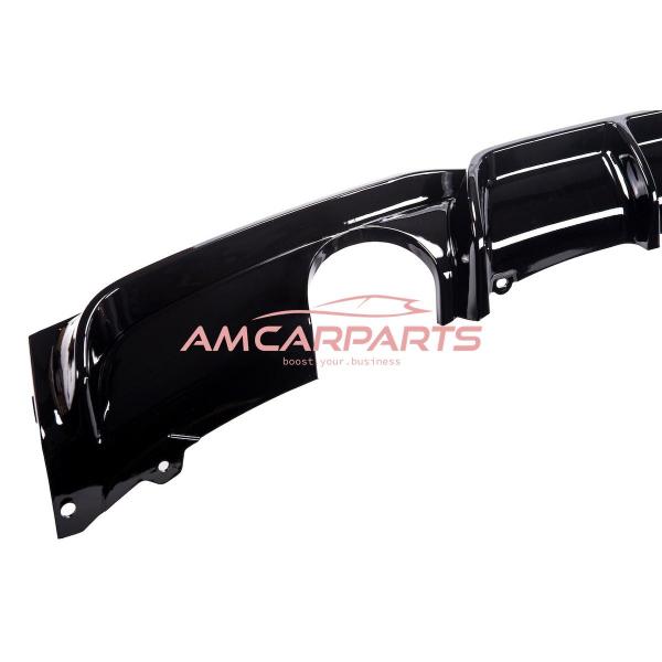 Upgrade Sport Design Heck Diffusor passend für BMW 3er F30 / F31 Limousine / Touring 11-18 Hochglanz schwarz
