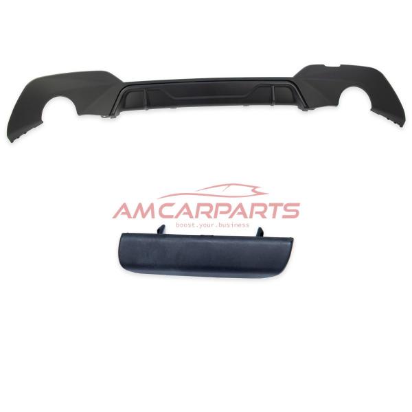 Upgrade Sport Design Heck Diffusor passend für BMW 3er G20 / G21 Vor-Facelift Limousine / Touring 18+ Matt schwarz