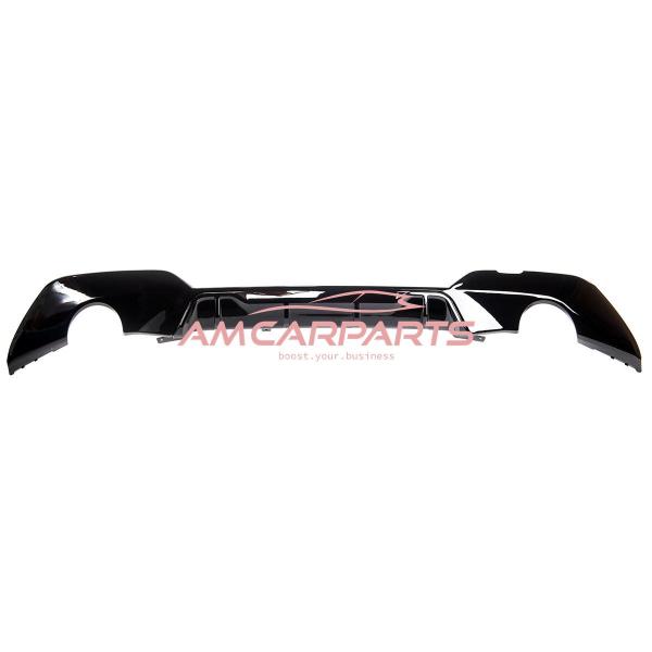 Upgrade Sport Design Heck Diffusor passend für BMW 3er G20 / G21 Vor-Facelift Limousine / Touring 18+ Hochglanz schwarz