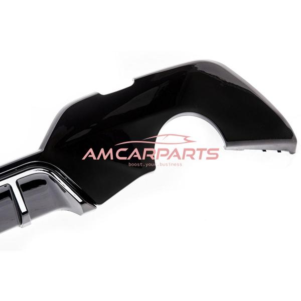 Upgrade Sport Design Heck Diffusor passend für BMW 3er G20 / G21 Vor-Facelift Limousine / Touring 18+ Hochglanz schwarz