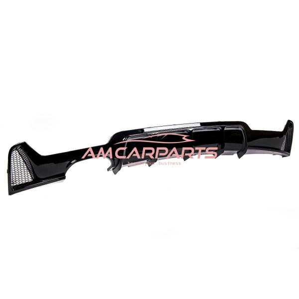 Upgrade Sport Design Heck Diffusor passend für BMW 4er F32 / F33 / F36 Coupe / Cabrio 13-20 Hochglanz schwarz