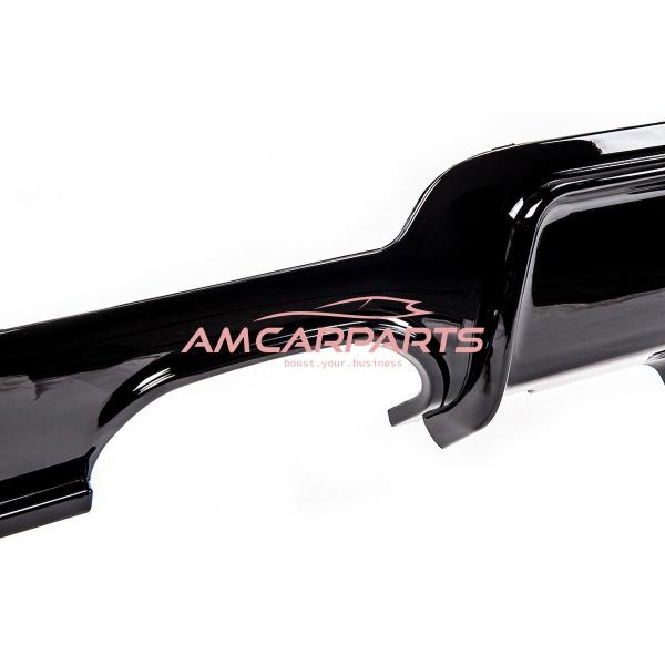 Upgrade Sport Design Heck Diffusor passend für BMW 4er F32 / F33 / F36 Coupe / Cabrio 13-20 Hochglanz schwarz