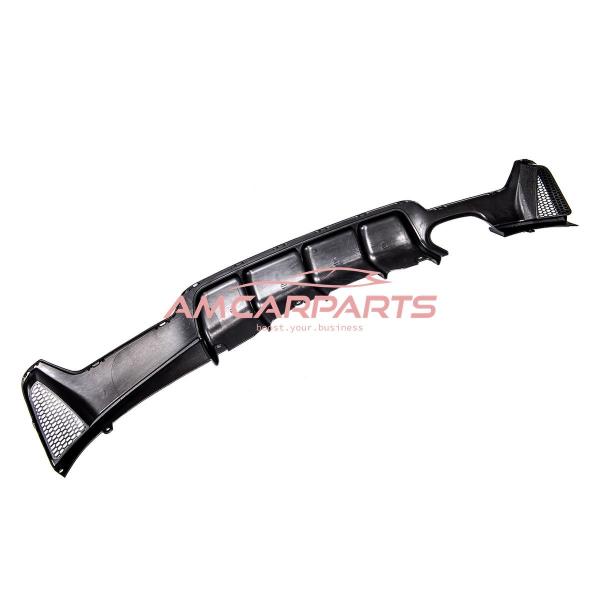 Upgrade Sport Design Heck Diffusor passend für BMW 4er F32 / F33 / F36 Coupe / Cabrio 13-20 Hochglanz schwarz