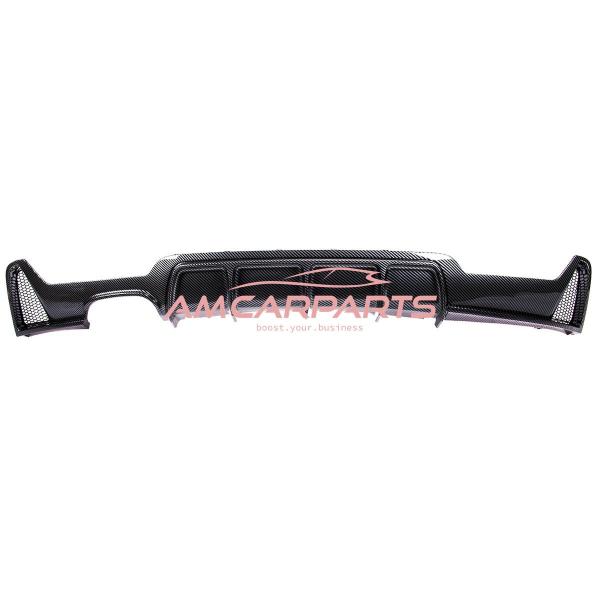 Upgrade Sport Design Heck Diffusor passend für BMW 4er F32 / F33 / F36 Coupe / Cabrio 13+ Carbon-Optik