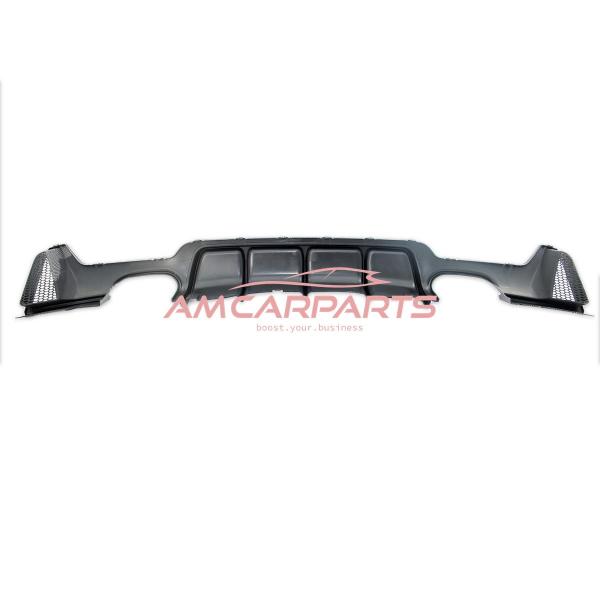 Upgrade Sport Design Heck Diffusor passend für BMW 4er F32 / F33 / F36 Coupe / Cabrio / Gran Coupe 13+ Carbon-Optik