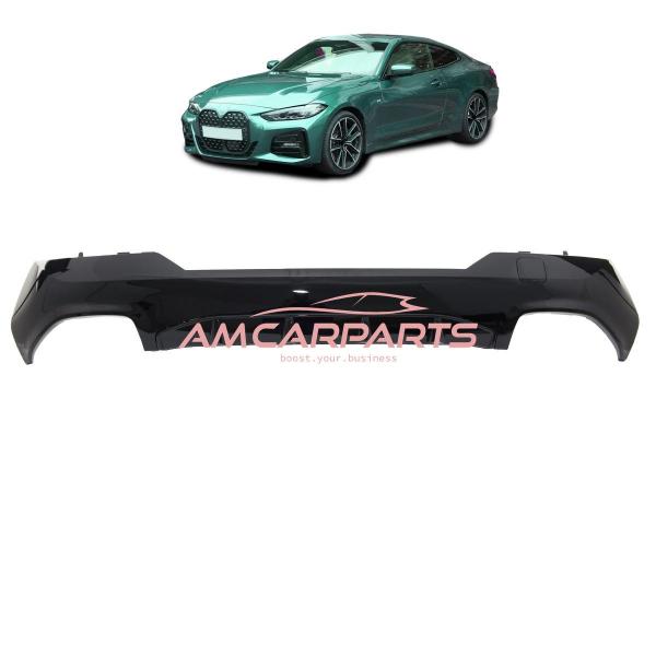 Upgrade Sport Design Heck Diffusor passend für BMW 4er G22 / G23 / G83 Coupe / Cabrio 20+ Hochglanz schwarz