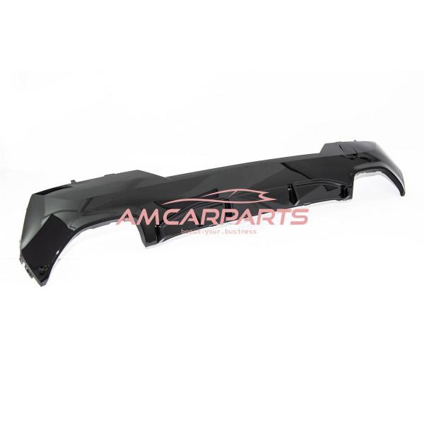 Upgrade Sport Design Heck Diffusor passend für BMW 4er G22 / G23 / G83 Coupe / Cabrio 20+ Hochglanz schwarz