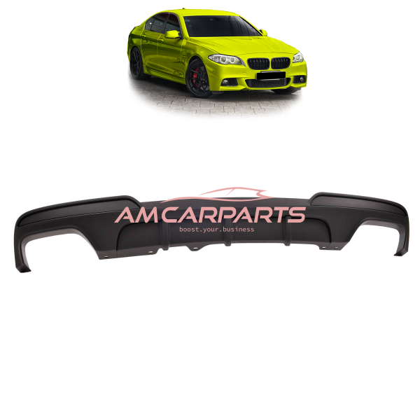Upgrade Sport Design Heck Diffusor passend für BMW 5er F10 / F11 Limousine / Touring 09-16 Matt schwarz