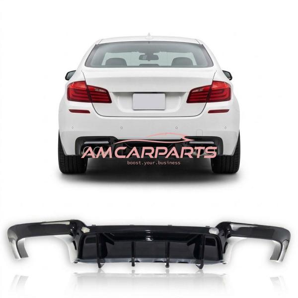 Upgrade Sport Design Heck Diffusor passend für BMW 5er F10 / F11 Limousine / Touring 09-16 Hochglanz schwarz