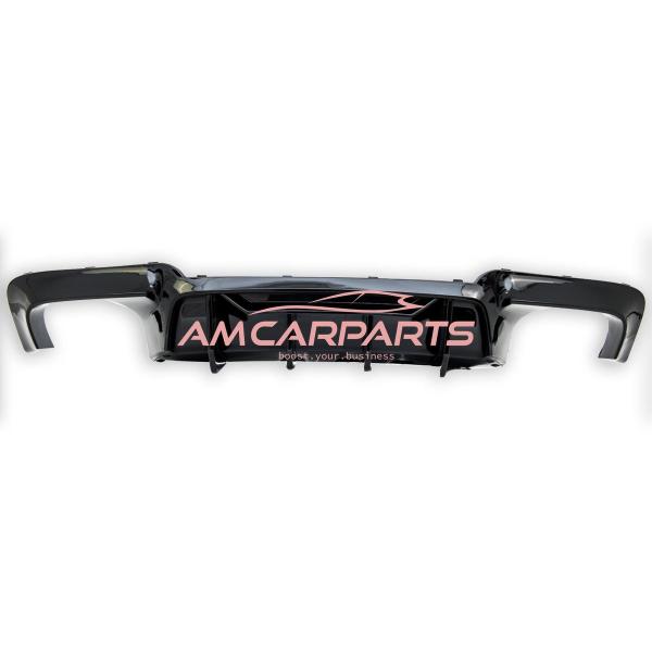 Upgrade Sport Design Heck Diffusor passend für BMW 5er F10 / F11 Limousine / Touring 09-16 Hochglanz schwarz