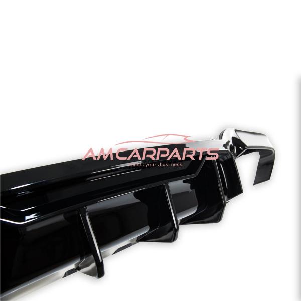 Upgrade Sport Design Heck Diffusor passend für BMW 5er F10 / F11 Limousine / Touring 09-16 Hochglanz schwarz