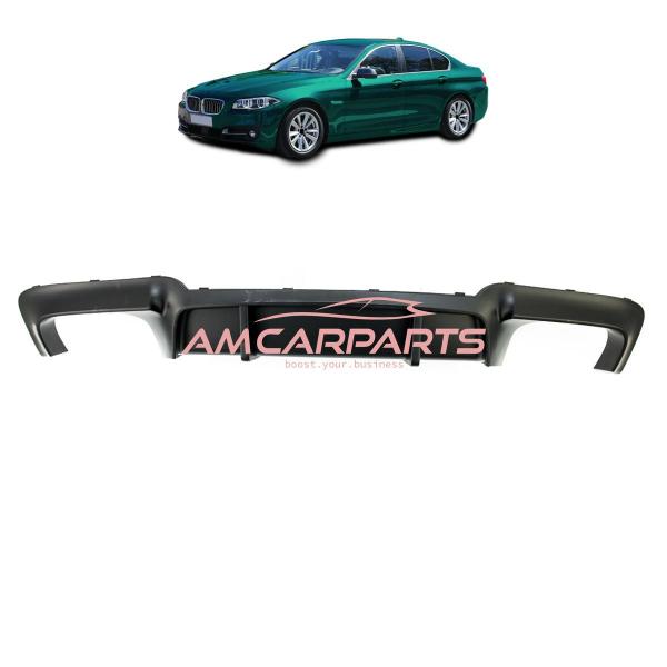 Upgrade Sport Design Heck Diffusor passend für BMW 5er F10 / F11 Limousine / Touring 09-16 Matt schwarz