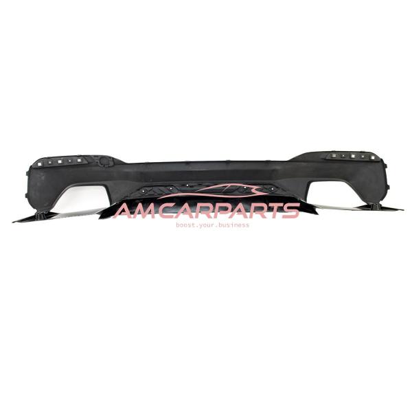 Upgrade Sport Design Heck Diffusor passend für BMW 5er G30 / G31 Limousine / Touring 16-23 Hochglanz schwarz