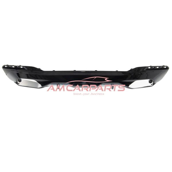 Upgrade Sport Design Heck Diffusor passend für BMW 5er G30 / G31 Vor-Facelift Limousine / Touring 16-20 Carbon-Optik / Hochglanz schwarz