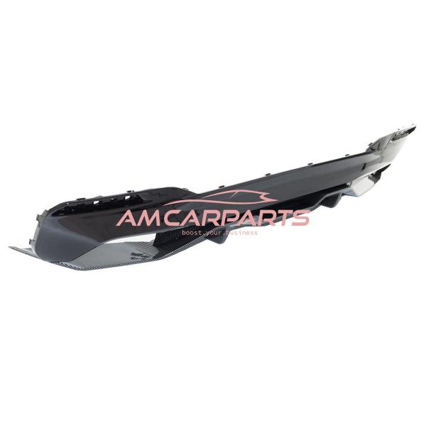 Upgrade Sport Design Heck Diffusor passend für BMW 5er G30 / G31 Vor-Facelift Limousine / Touring 16-20 Carbon-Optik / Hochglanz schwarz