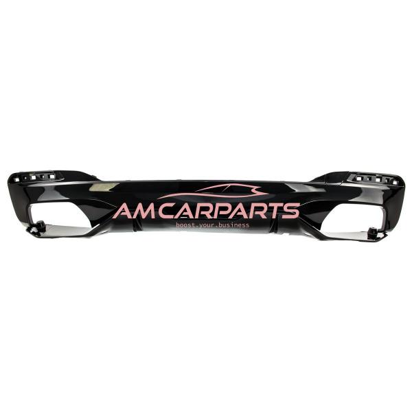 Upgrade Sport Design Heck Diffusor passend für BMW 5er G30 / G31 Limousine / Touring 16-23 Hochglanz schwarz