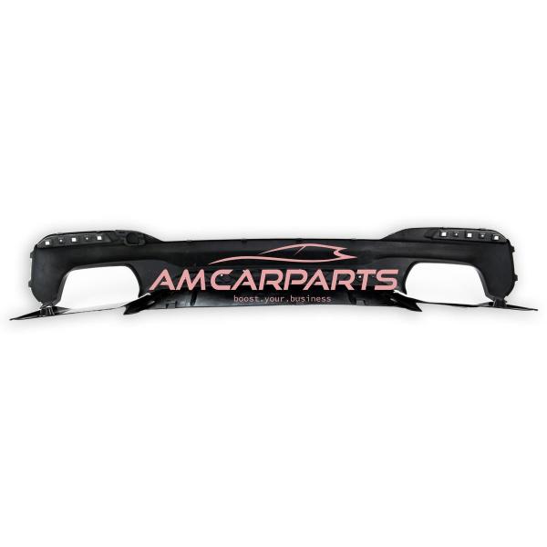 Upgrade Sport Design Heck Diffusor passend für BMW 5er G30 / G31 Limousine / Touring 16-23 Hochglanz schwarz