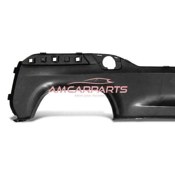 Upgrade Sport Design Heck Diffusor passend für BMW 5er G30 / G31 Limousine / Touring Vor-Facelift 16-20 Hochglanz schwarz