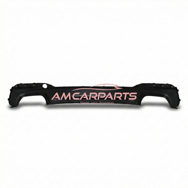 Upgrade Sport Design Heck Diffusor passend für BMW 5er G30 / G31 Limousine / Touring Vor-Facelift 16-20 Hochglanz schwarz