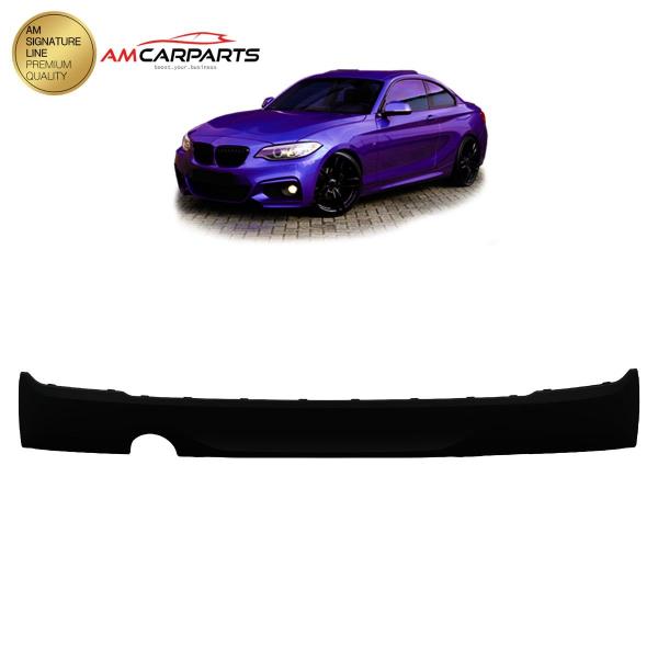 Upgrade Sport Design Heck Diffusor passend für BMW 2er F22 / F23 Coupe / Cabrio 13-21 Matt schwarz