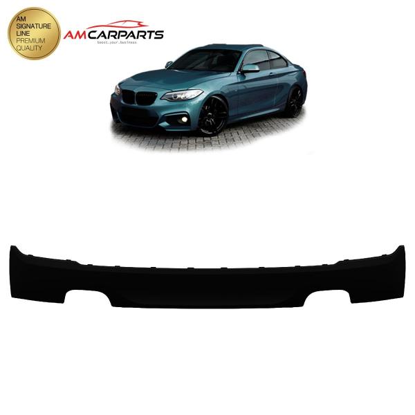 Upgrade Sport Design Heck Diffusor passend für BMW 2er F22 / F23 Coupe / Cabrio 13-21 Matt schwarz