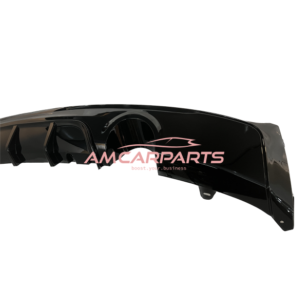 Upgrade Sport Design Heck Diffusor passend für BMW 2er F22 / F23 Coupe / Cabrio 14-21 Hochglanz schwarz