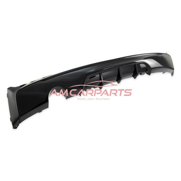 Upgrade Sport Design Heck Diffusor passend für BMW 2er F22 / F23 Coupe / Cabrio 14-21 Hochglanz schwarz