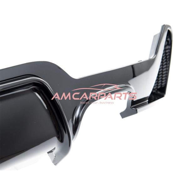 Upgrade Sport Design Heck Diffusor passend für BMW 4er F32 / F33 / F36 Coupe / Cabrio / Gran Coupe 13+ Hochglanz schwarz